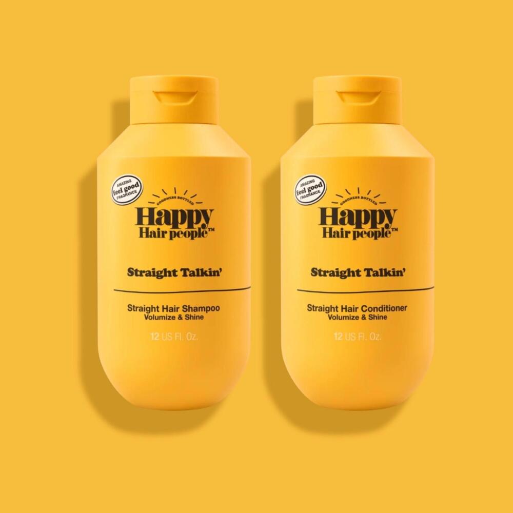 Happy Hair People Straight Talkin Shampoo Conditioner Set‎ 12oz MoodScentz